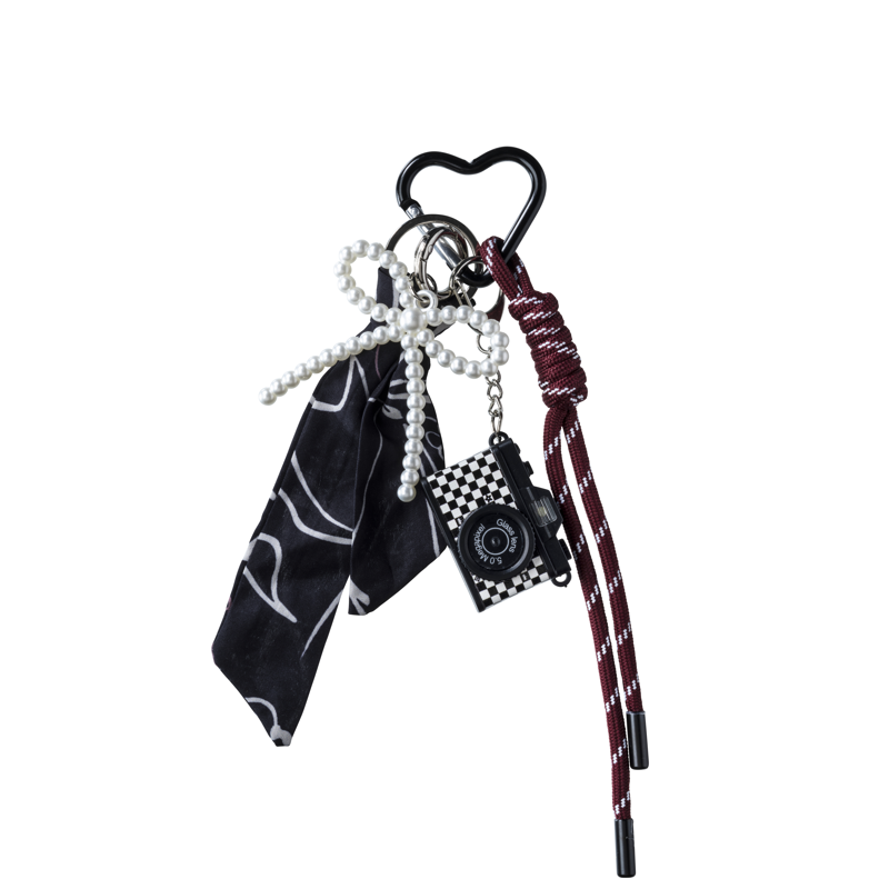Conmé Bag charm kamera Bordeaux 1