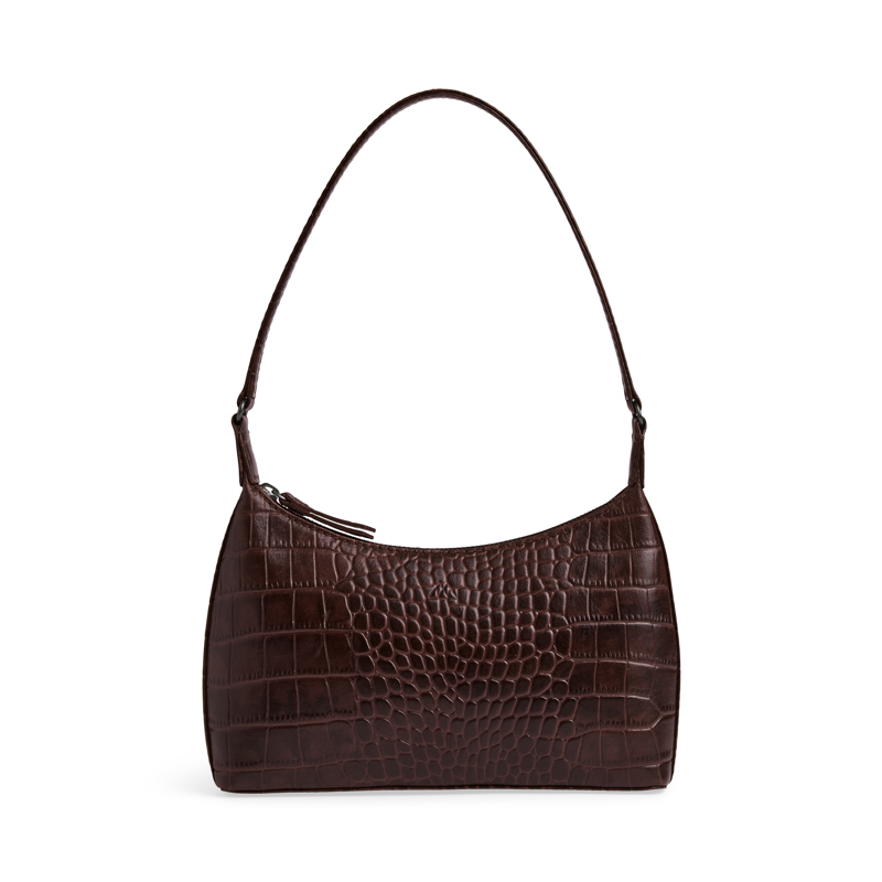 MARKBERG Skuldertaske FeliciaMBG Croco Sort/Brun 2