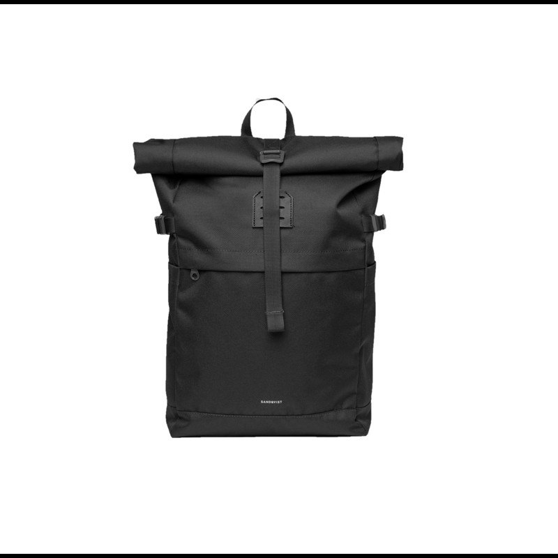 Sandqvist Rygsæk Icon Rolltop M Sort 14"