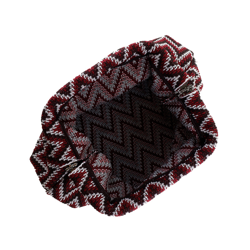 By Stær Clutch Alba Zig Zag Svart med mönster 3