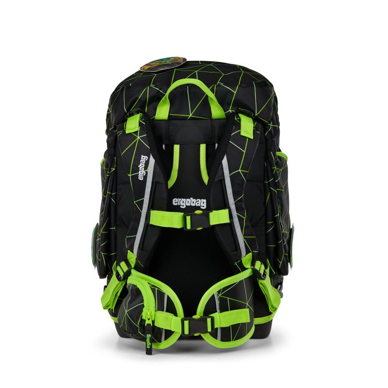 Ergobag Skolväskeset Pack CyBear Race Svart/Grön 5