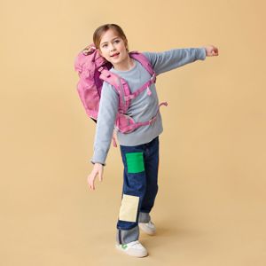 Ergobag Skoleväska Prime CloudBear Rosa med stjärnor alt image