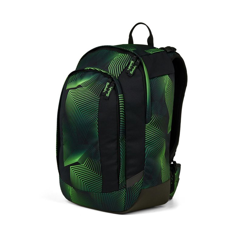 Satch Skolväska Air Seismic Green Grönt mönster 7