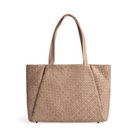 MARKBERG Shopper Sayambg Weave Mocca Brun 15" 1