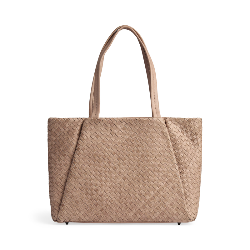 MARKBERG Shopper Sayambg Weave Mocca Brun 15" 1