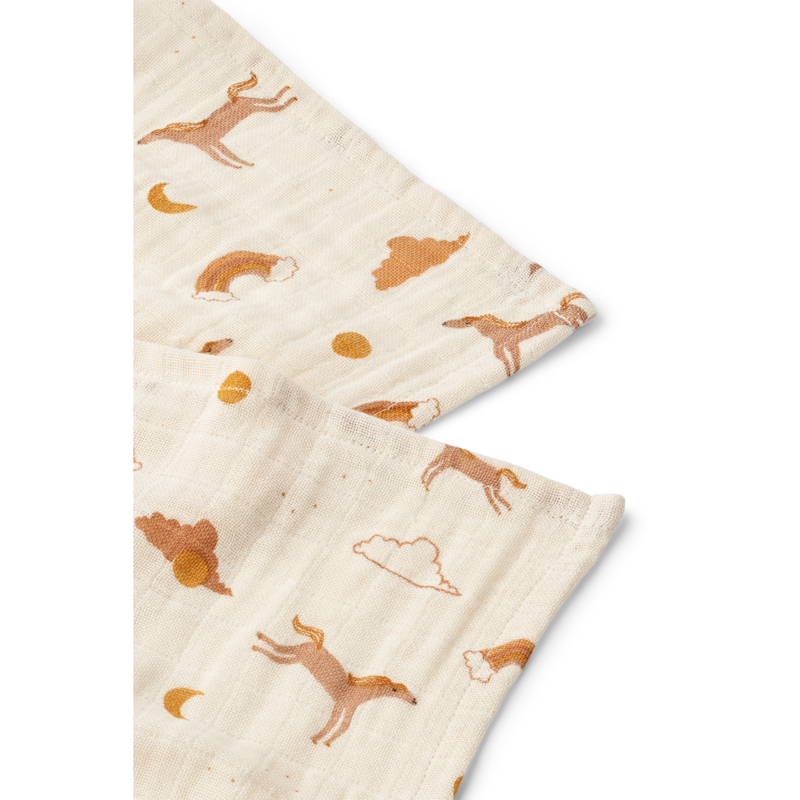 LIEWOOD Stofble Lewis 2-pak Creme 2