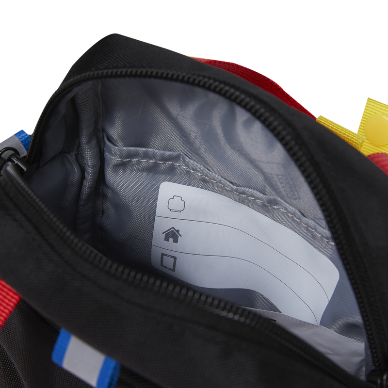 LEGO Bags Crossbody Brick 1x1 Svart/Röd 8