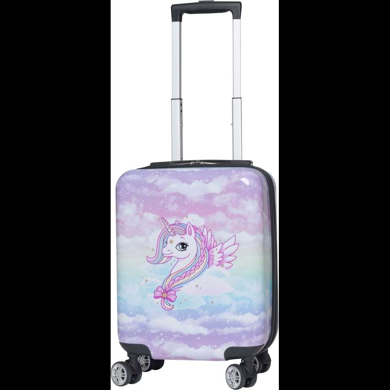 Beckmann Barnens resväska Unicorn Rosa mönstrad 1
