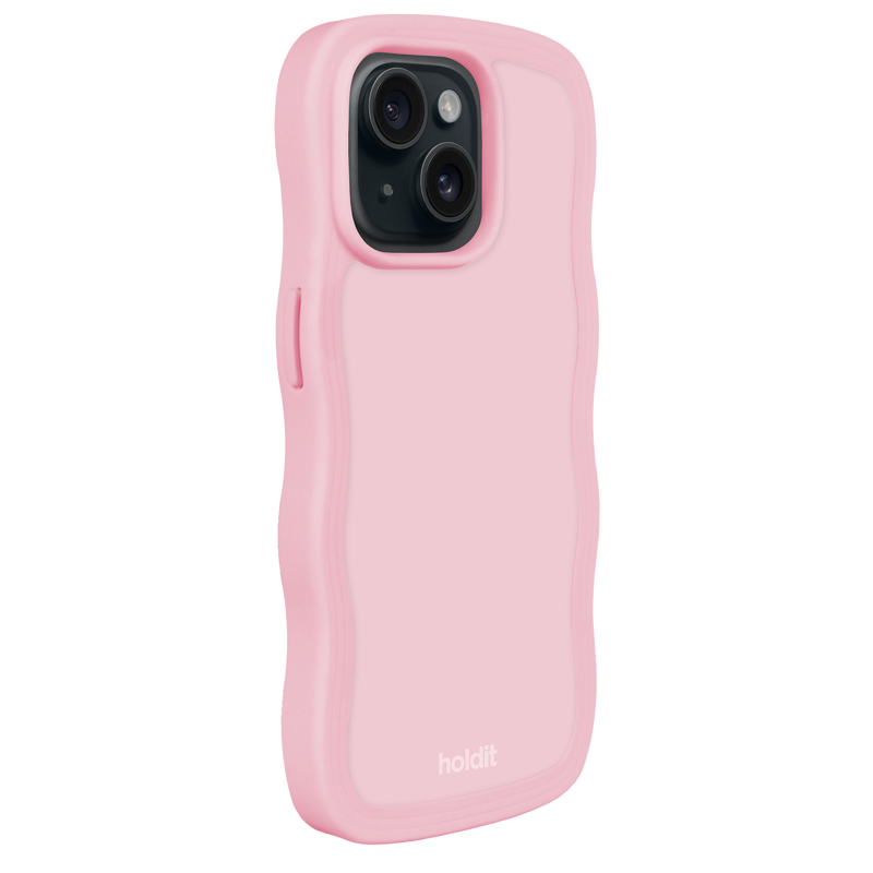 Holdit Mobilcover Wavy Pink iPhone 13/14/15 2