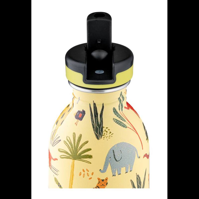 24Bottles Dricksflaska Jungle Friends Gul 3