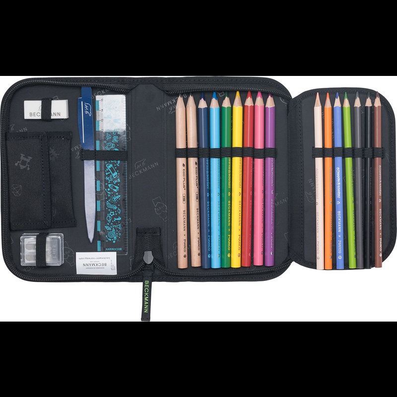 Beckmann Skolväskeset Active Air Pixel Svart/Svart 10