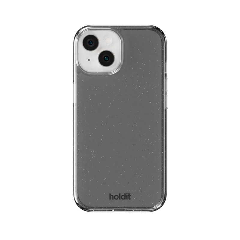 Holdit Mobilcover Glitter Sort iPhone 13/14/15 1