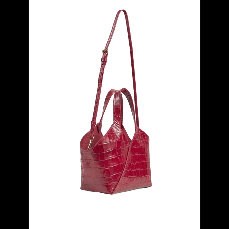 By Malene Birger Crossbody Lullie Croc Rød 3