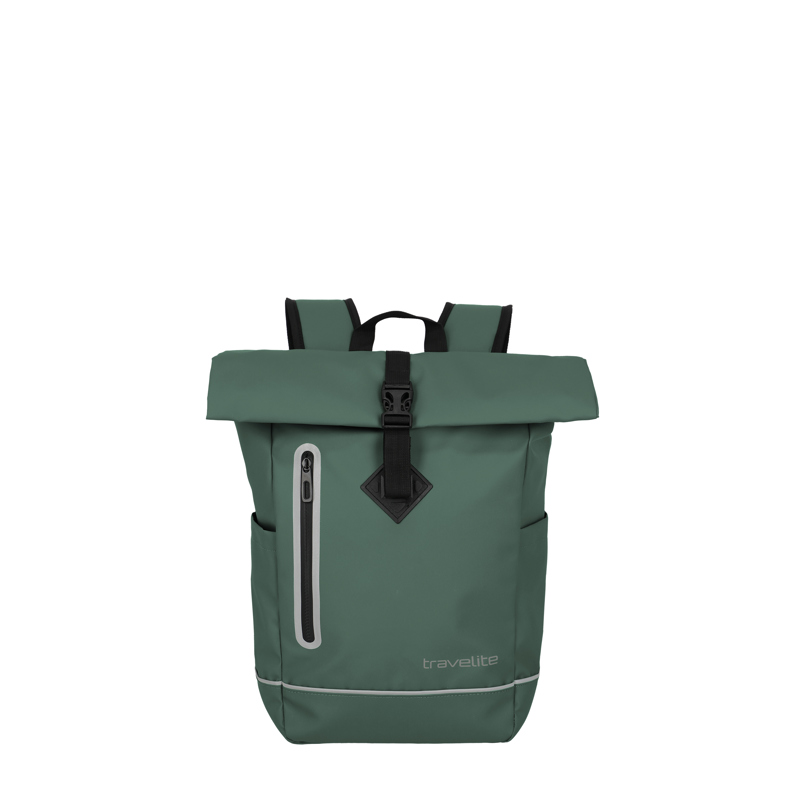 travelite Basics roll-up ryggsäck Grön 1