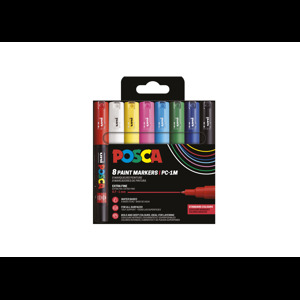 POSCA Pennor POSCA PC-1M 8-pack Multi