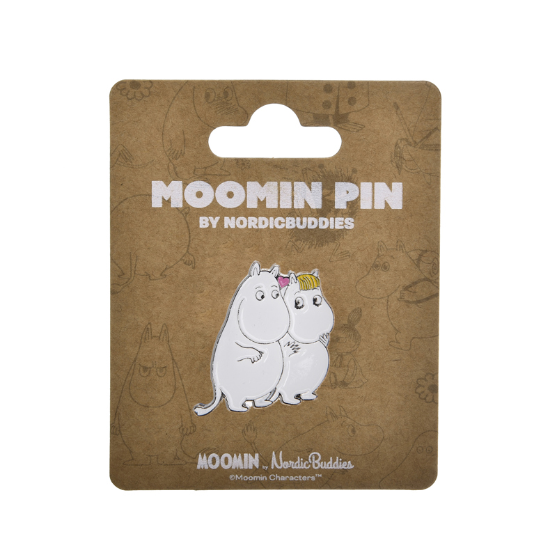 Nordic Buddies Broche Pin Mumitrold Hvid 1