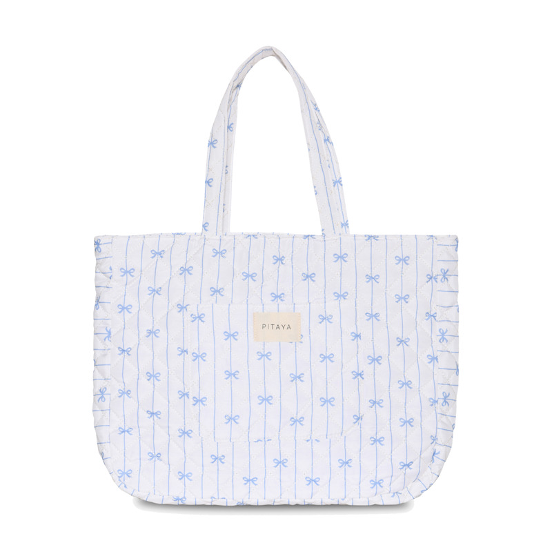 PITAYA Tote Bag Quilted  Blå