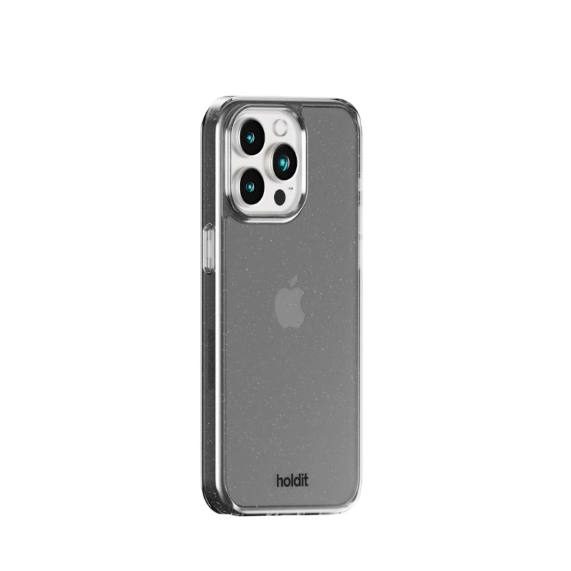 Holdit Mobilcover Glitter  Sort Iphone 15 Pro 3