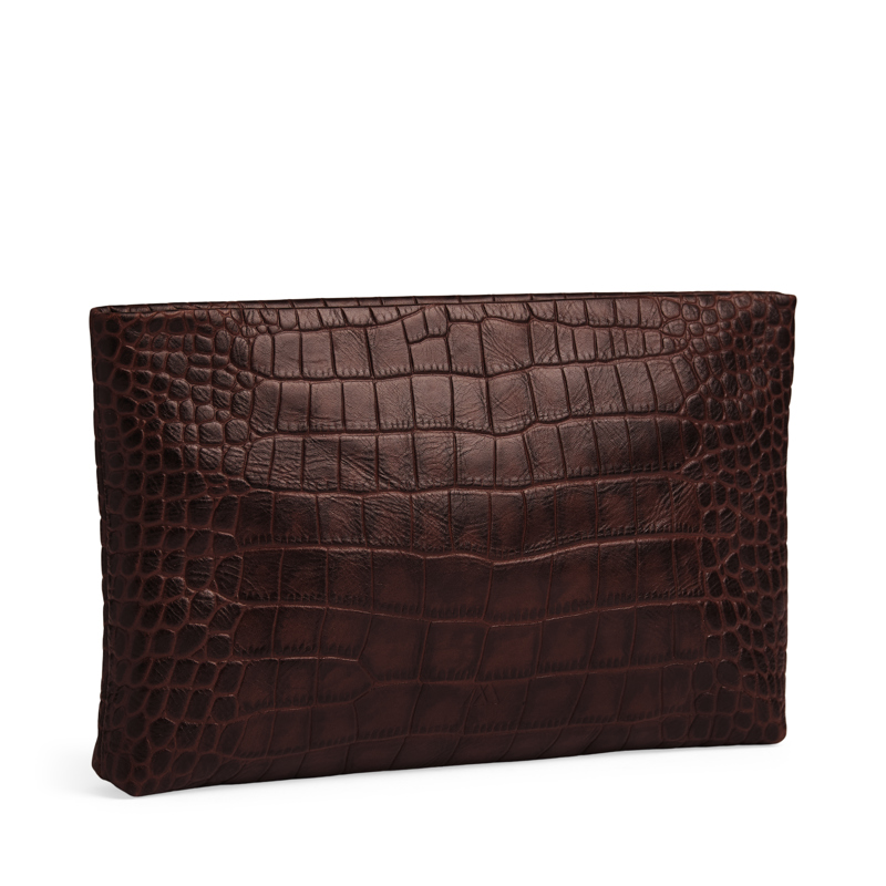 MARKBERG Clutch IlaMBG Croco Sort/Brun 1