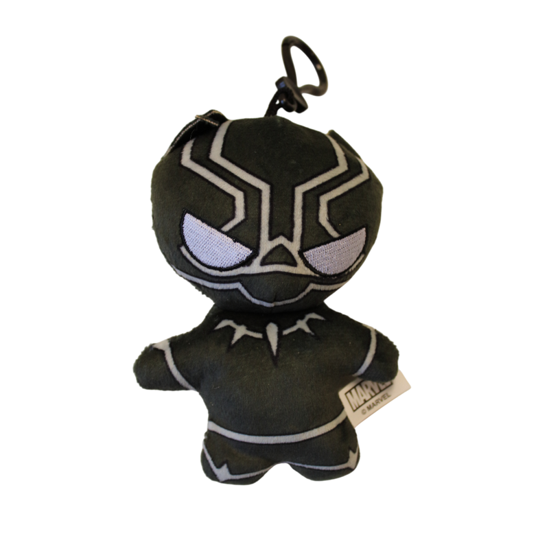 Marvel Bag Charm Black Panther Sort/Hvid