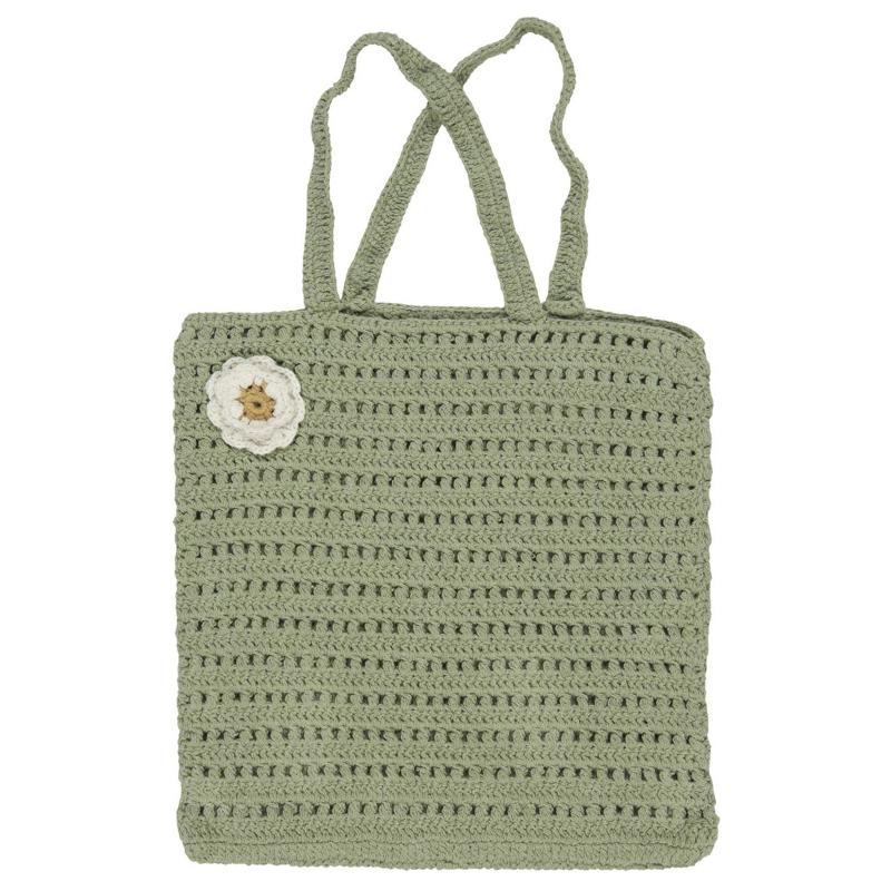 Ib Laursen Totebag Virkad väska Grön 1