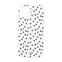 Conmé Mobilcover Uneven dots Hvid iPhone 13/14/15/16E 1