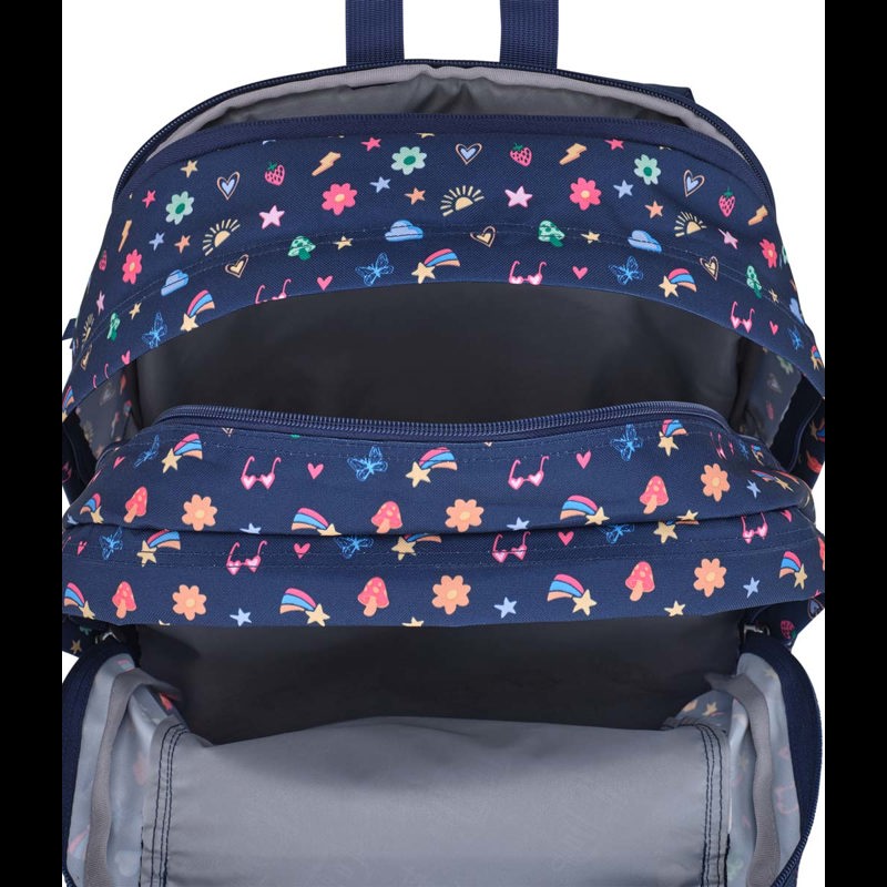 JanSport Rygsæk Big Student Sort m/mønster 15" 6