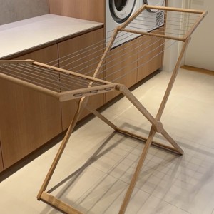 micare Torkställning Massiv ek Brun/beige
