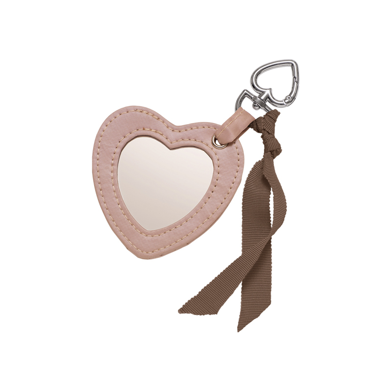 Maanesten Nyckelring Hjärtspegel Rosa