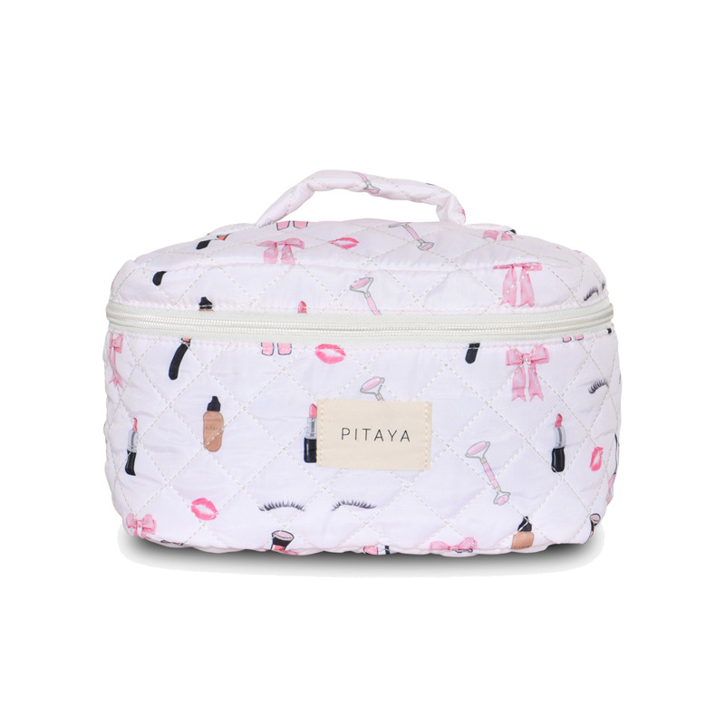 PITAYA Kosmetikpung L Girly Things Pink/hvid