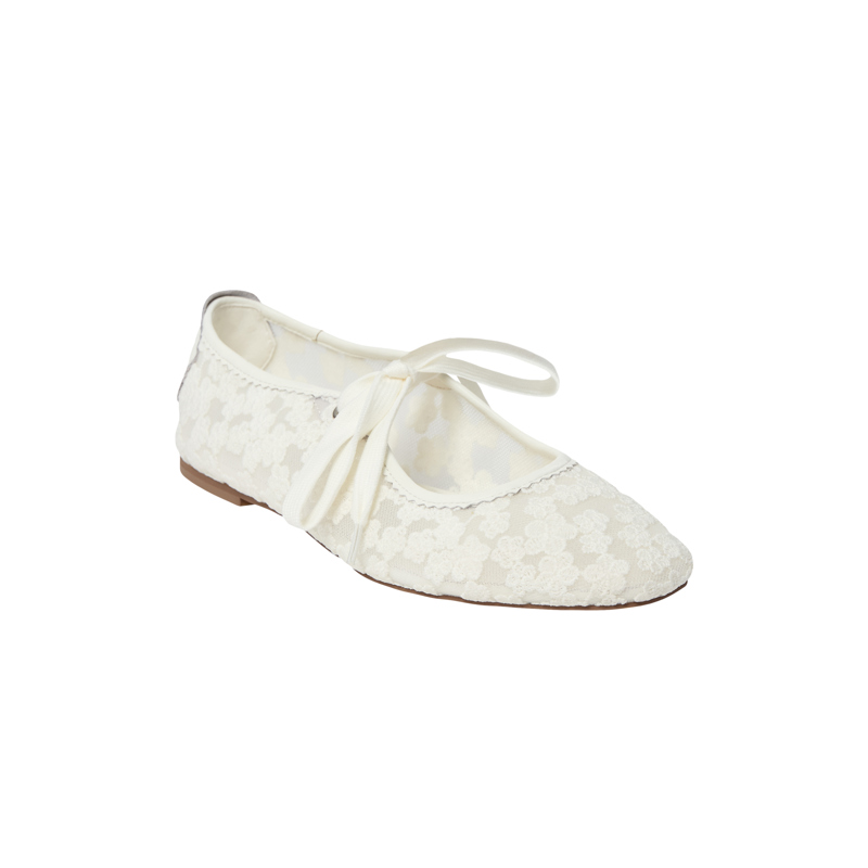 Sofie Schnoor Ballerina Skor EllieSW Naturvit Str. 38 2