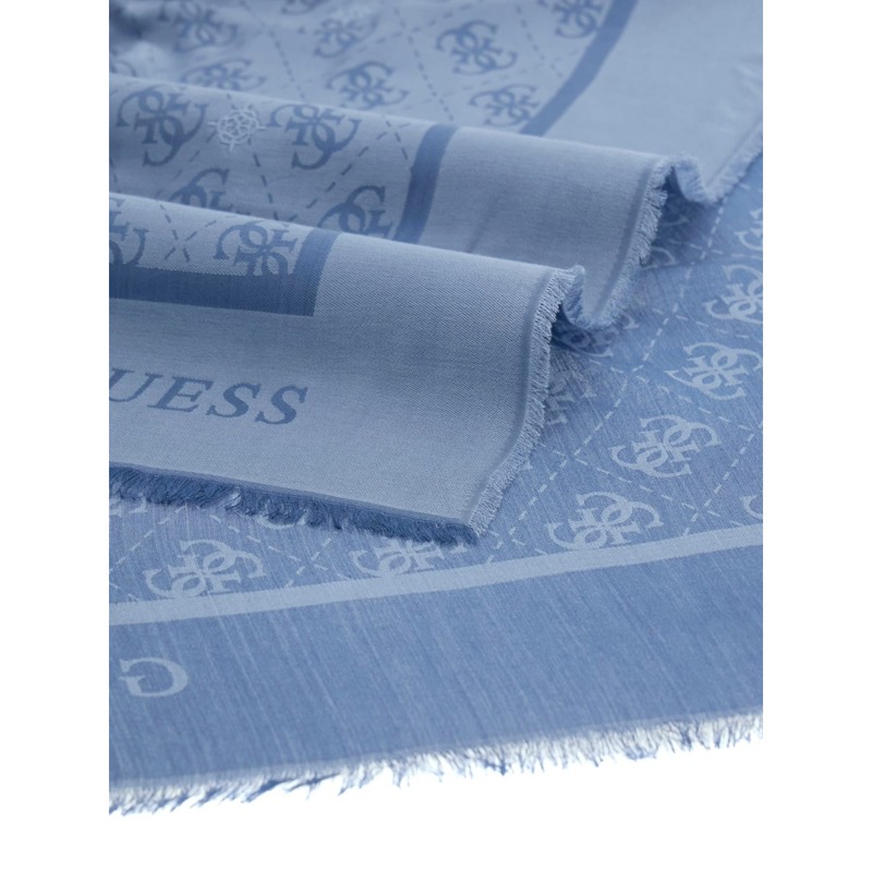 Guess Tørklæde Jacquard Blå 3