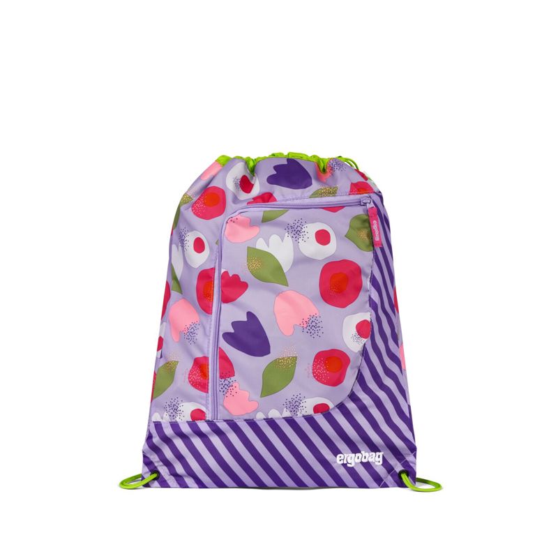 Ergobag Gymnastikpose Flower PowBear Lilla strib