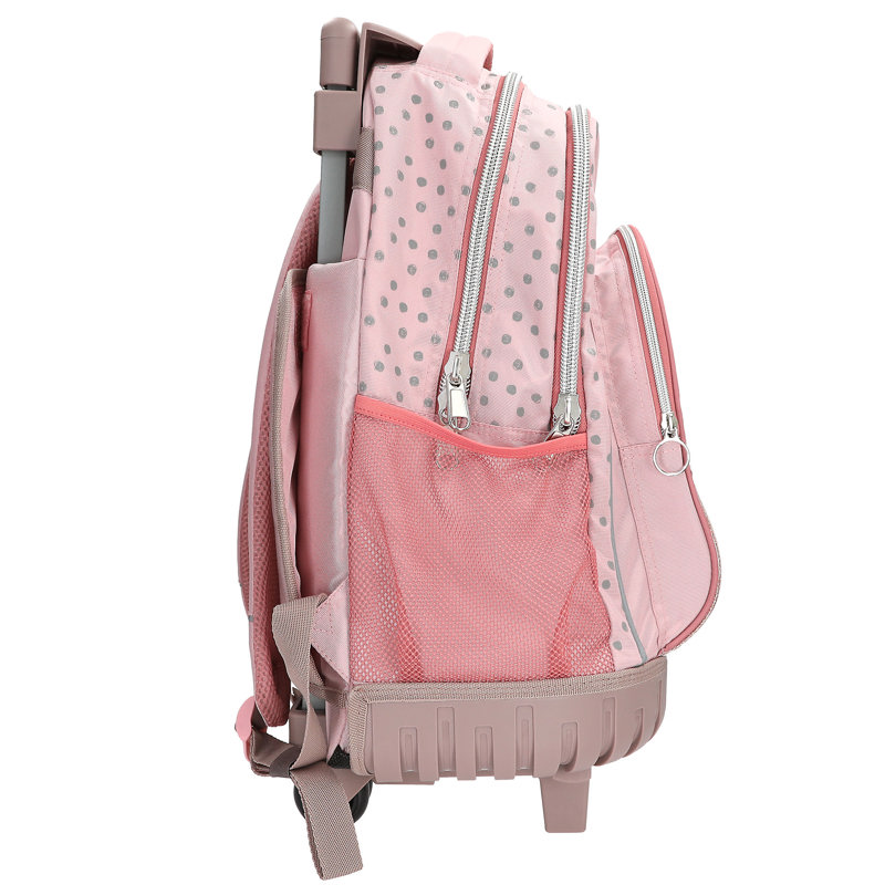 TOPModel Trolley Skoletaske Dots Sart Rosa 5