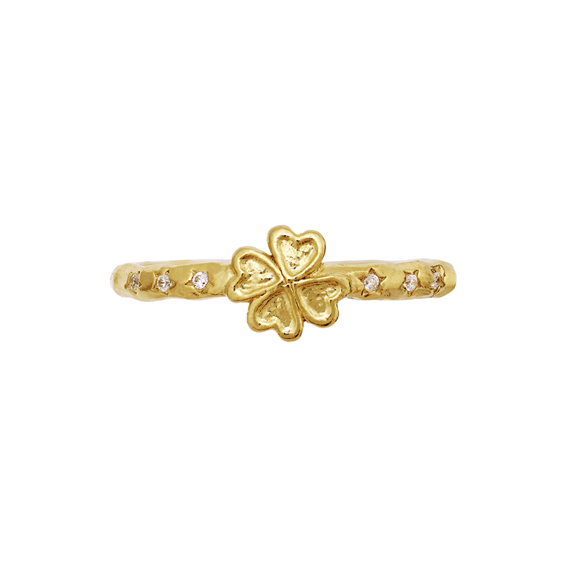 Maanesten Ring Clover Guld Str.55 2