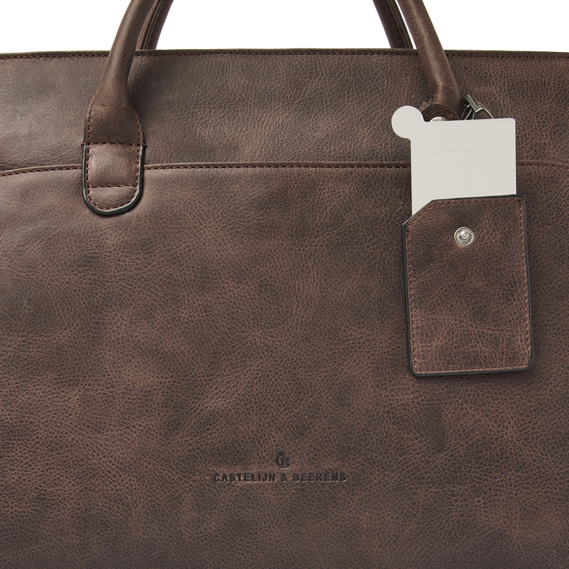 Castelijn & Beerens Handväska RFID Mocca Brun 15" 4