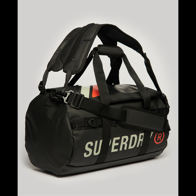 Superdry Sportväska Tarp Barrel Bag Svart/Beige 3