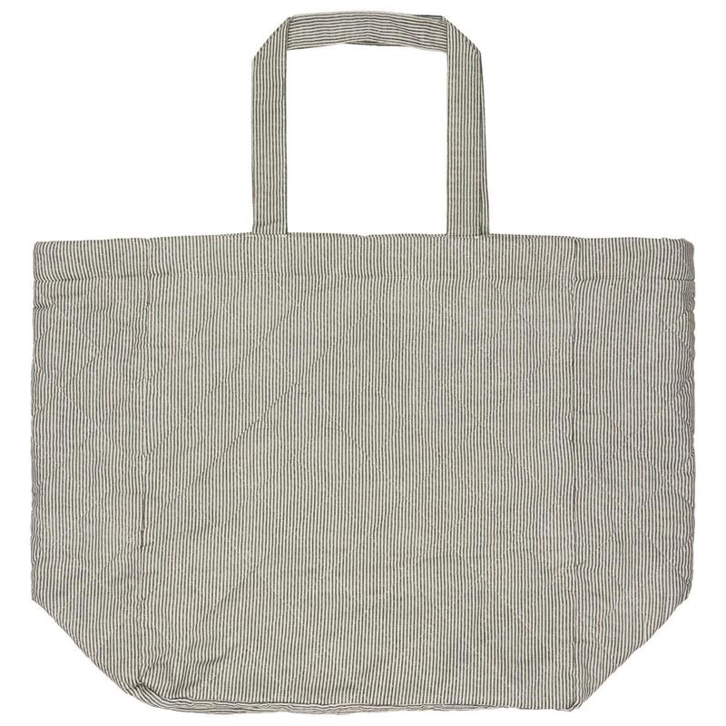 Ib Laursen Shopper Quiltet Grå/hvid 1