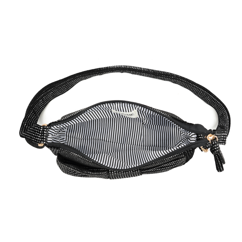 Conmé Crossbody Sille Sløjfe Sort/sølv 4