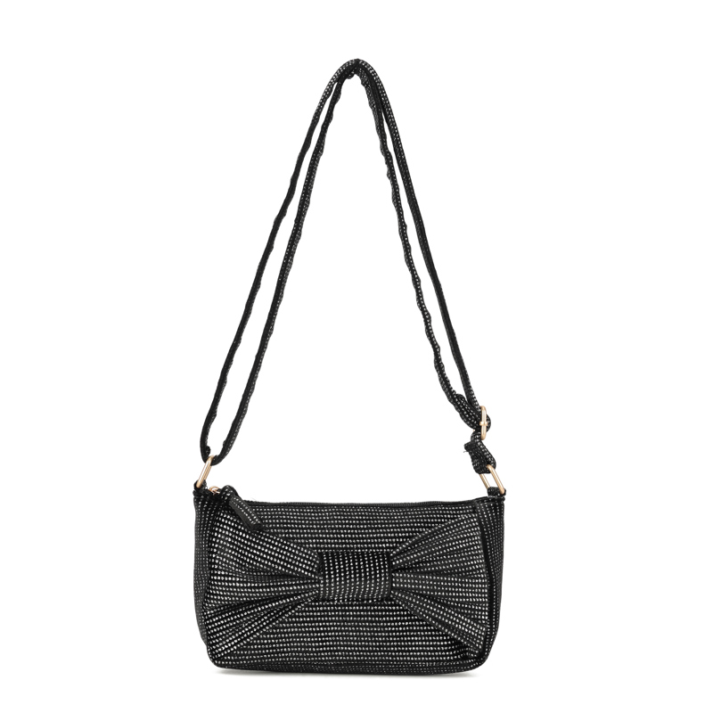 Conmé Crossbody Sille Sløjfe Sort/sølv 1