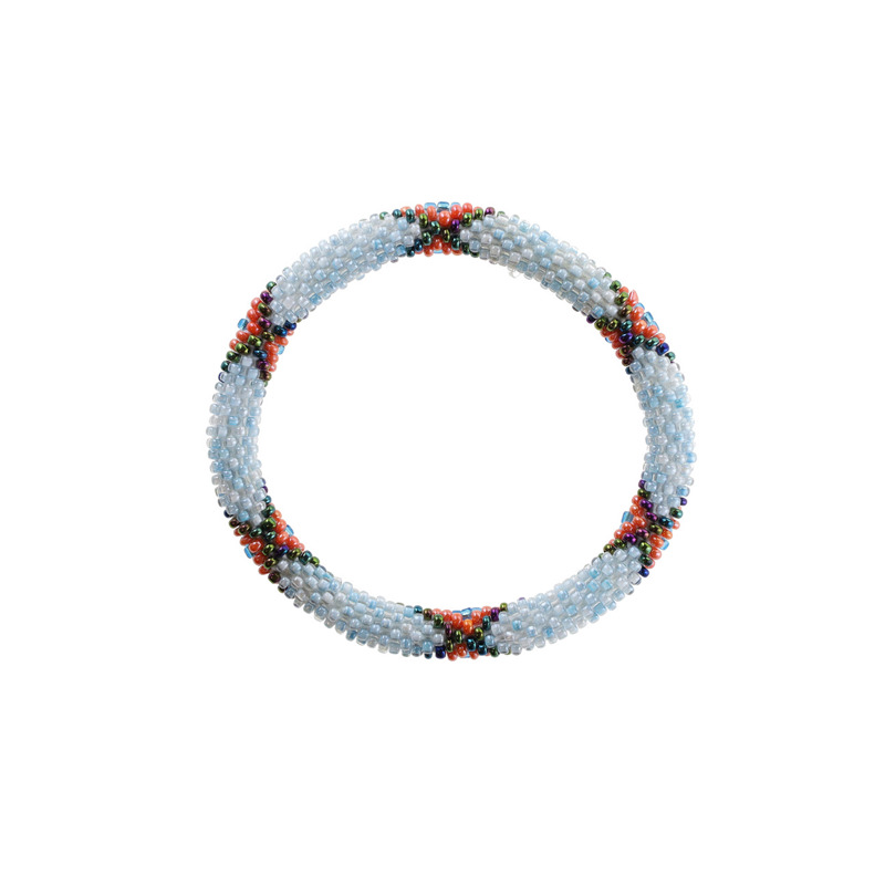 By Stær Armband Nepal Nr. 1184 Vit/Orange 1