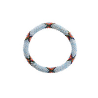 By Stær Armband Nepal Nr. 1184 Vit/Orange 1
