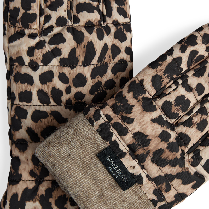 MARKBERG Damehandsker Alberte Leopard Str. 7 4