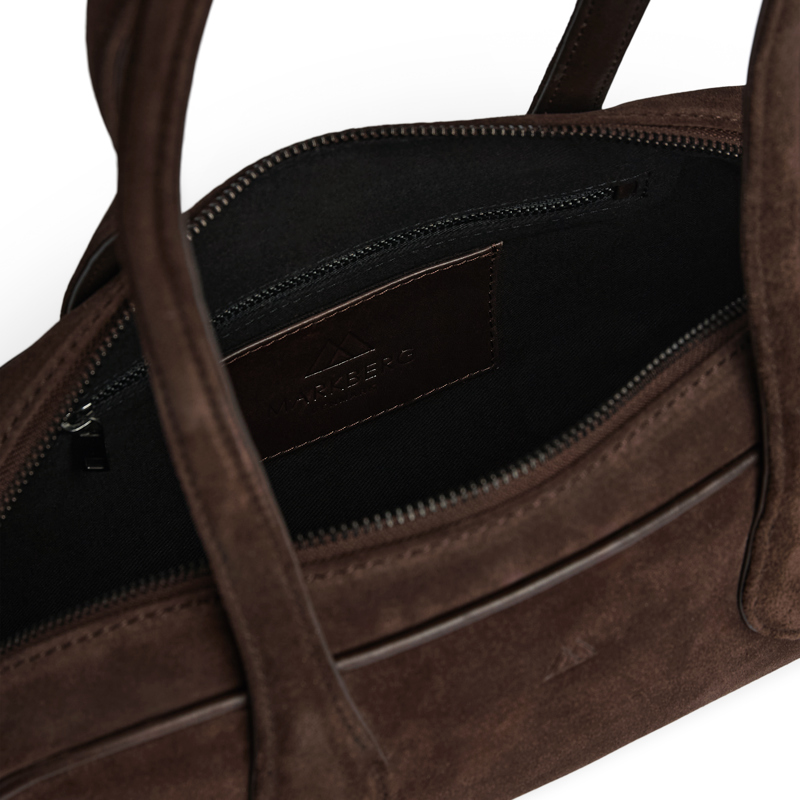 MARKBERG Axelväska EdenaMBG Suede M. Brun 6