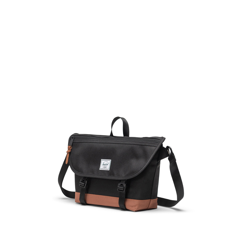 Herschel Skuldertaske Messenger Cove S Sort/Brun 2