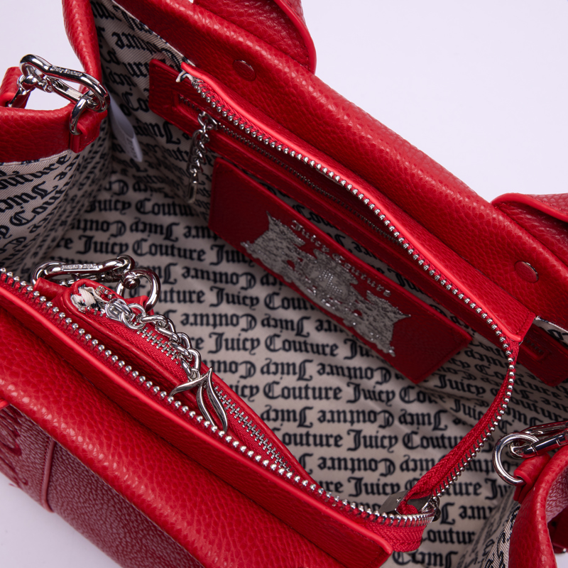 Juicy Couture Shopper Iris Embroidery  Rød 3
