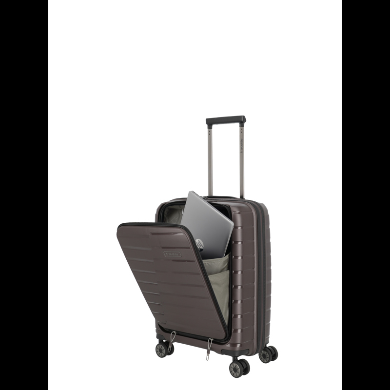 travelite Kuffert Airbase med frontlomme Brun 55 Cm 5