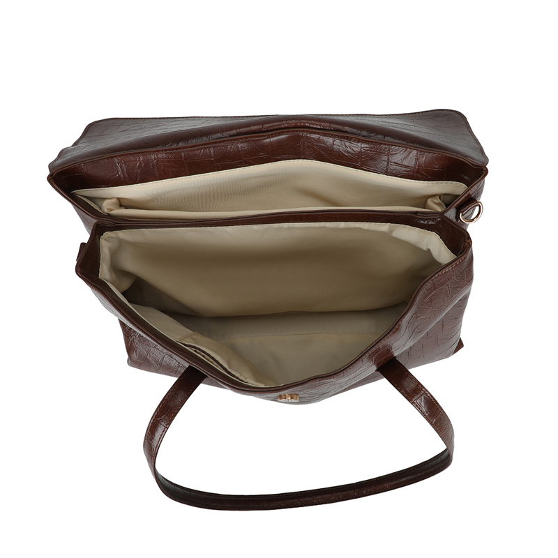 Conmé Computertaske Liz croco Cognac 14" 4