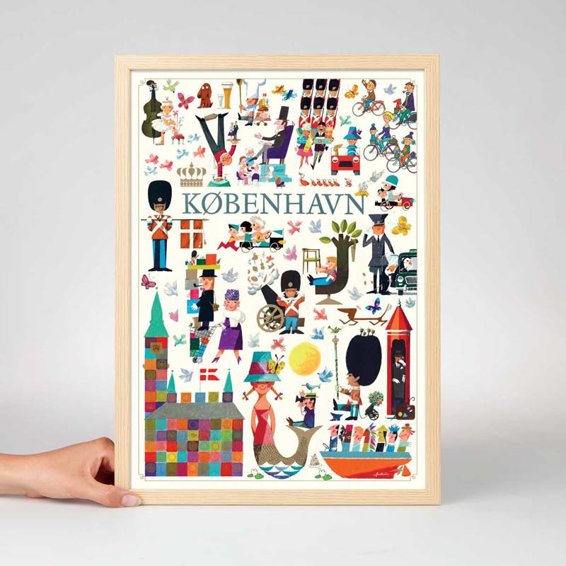 Antoni Legacy Plakat København Navy A3