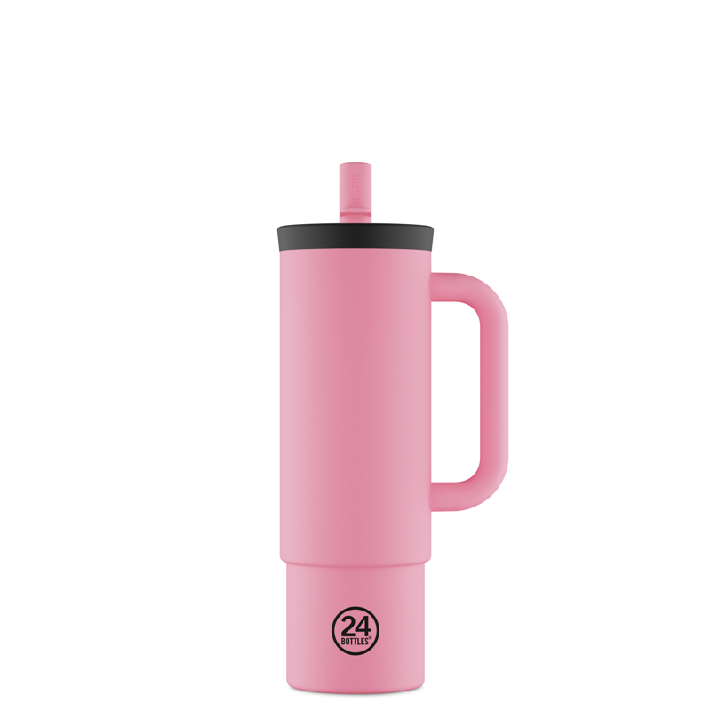 24Bottles Termosmugg Straw Cup Rosa 1